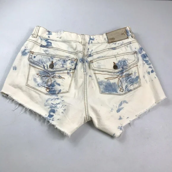 LRL RALPH LAUREN - Cut-off Ripped Shorts Sz4 Ins 3.5 - Picture 2 of 8